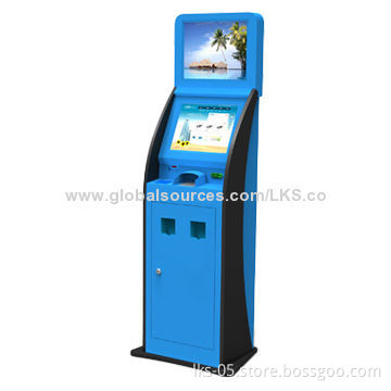Modular Kiosk Design with IC Card Reader and Tickets Printer Easy to Maintain